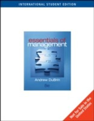 Essentials of Management International Ed Edition(English, Paperback, DuBrin Andrew J.)