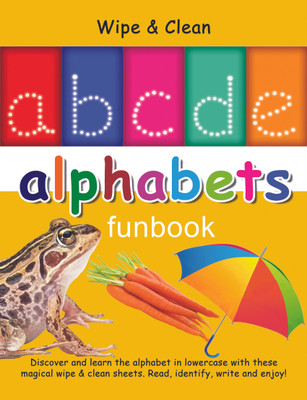 Wipe & Clean alphabet Funbook(English, Board Book, Om Books Editorial Team)
