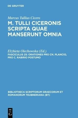 Scripta Quae Manserunt Omnia, fasc. 25(English, Hardcover, Cicero Marcus Tullius)