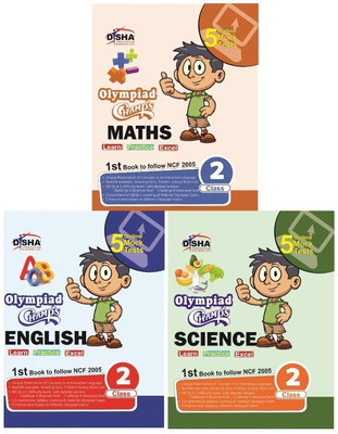 Olympiad Champs Science, Mathematics, English Class 2 with 15 Online Mock Tests (Set of 3 Books)(English, Paperback, unknown)