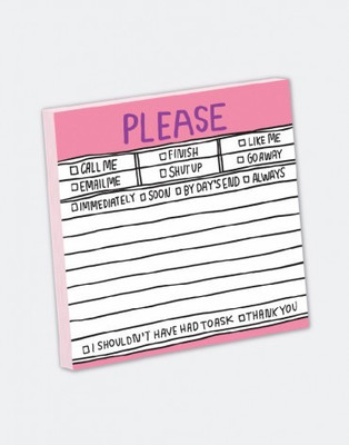 

Mufubu Hand-Lettered Please Sticky Paperback Bookmark(Funky, Multicolor)