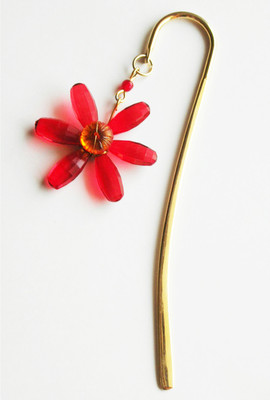 kanhai Flower Daisy Metal Clip Bookmark(Garden, Red) kanhai Flower Daisy Metal Clip Bookmark(Garden, Red)