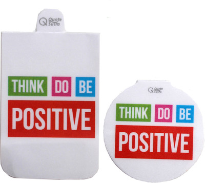 

QuoteSutra Think Positive Set of 2 Magnetic Bookmarks Bookmark(Inspirational, White)