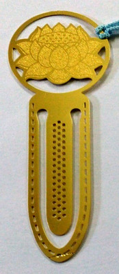 

Temple Trees Lotus Metal Bookmark Bookmark(General, Gold Plated)