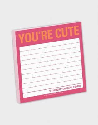 

Mufubu You’re Cute Sticky Paperback Bookmark(Funky, Multicolor)