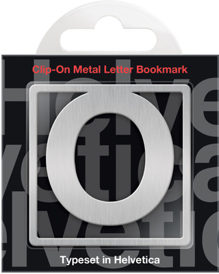 

If by Chitra Helvetica Letter - O Metal Clip Bookmark(Funky, Silver)