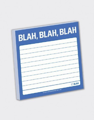 

Mufubu Blah, Blah, Blah Sticky Paperback Bookmark(Funky, Multicolor)