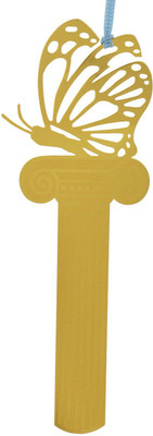 

Temple Trees Butterfly On Pedestal Metal Bookmark Bookmark(General, Gold Plated)