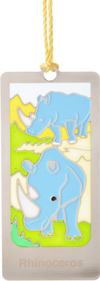 

TEMPLE TREES RHINOCEROS Metal Bookmark(Animal, Multicolor)