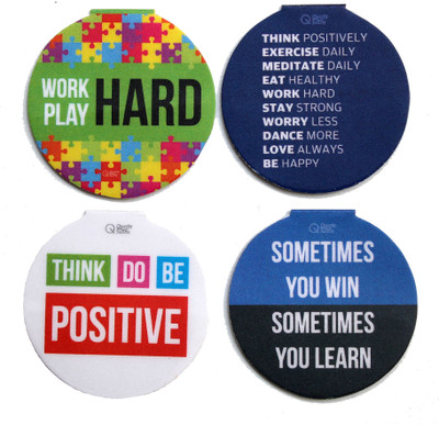 

QuoteSutra Set of 4 for Startups Entrepreneurs Magnetic Bookmarks Bookmark(Inspirational, Blue, Multicolor, White, Black)