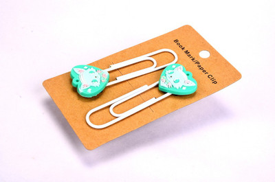 

Enwraps Green Wolf 2 pcs Metal Clip Bookmark(Cartoon, Multicolor)