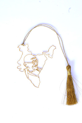 

Tepara India Of Gandhi Metal Bookmark(political, Golden)