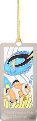 

TEMPLE TREES FLAGTAIL SURGEON FISH Metal Bookmark(Fish, Multicolor)