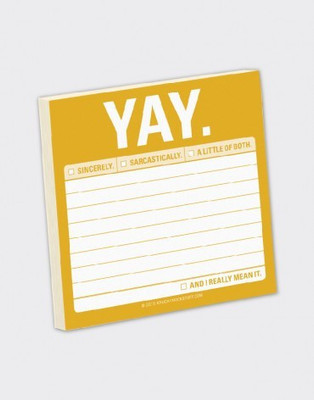 

Mufubu Yay. Sticky Note Paperback Bookmark(Funky, Multicolor)