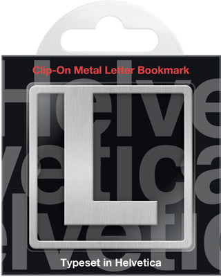 

If by Chitra Helvetica Letter - L Metal Clip Bookmark(Funky, Silver)