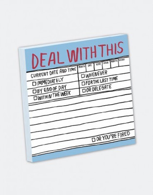 

Mufubu Hand-Lettered Deal With This Sticky Paperback Bookmark(Funky, Multicolor)