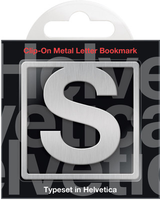 

If by Chitra Helvetica Letter - S Metal Clip Bookmark(Funky, Silver)