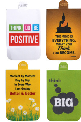 

QuoteSutra Collection For Positivity & Inspiration Rectangle Magnetic Bookmarks Bookmark(Inspirational, Yellow, White, Green)