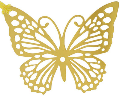 

TEMPLE TREES BUTTERFLY 2 BOOKMARK Bookmark(NATURE, GOLD PLATED)