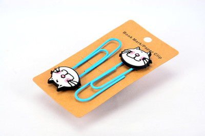 

Enwraps Cat 2 pcs Metal Clip Bookmark(Cartoon, Multicolor)