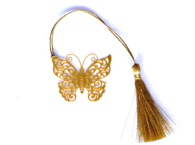 

Tepara Butterfly Metal Bookmark(Nature, Golden)