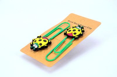

Enwraps Yellow Ladybird 2 pcs Metal Clip Bookmark(Cartoon, Multicolor)