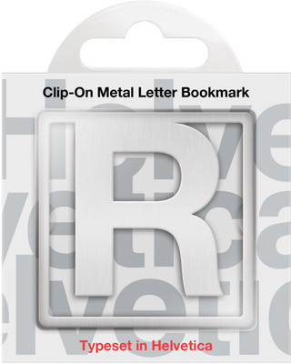 

If by Chitra Helvetica Letter - R Metal Clip Bookmark(Funky, Silver)
