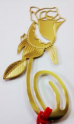 

Temple Trees Rose Metal Bookmark Bookmark(General, Gold Plated)