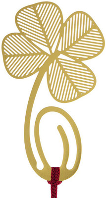 

Temple Trees Clover Metal Bookmark Bookmark(General, Gold Plated)