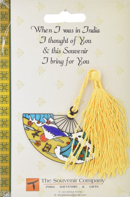 TEMPLE TREES JAPANESE FAN Metal Bookmark(General, Multicolor)