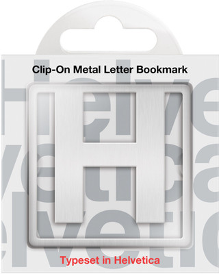

If by Chitra Helvetica Letter - H Metal Clip Bookmark(Funky, Silver)