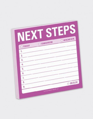

Mufubu Next Steps Sticky Note (NEW) Paperback Bookmark(Funky, Multicolor)