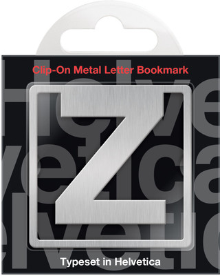 

If by Chitra Helvetica Letter - Z Metal Clip Bookmark(Funky, Silver)
