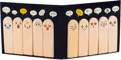 

ARRA Fashion Cartoon Post it pop up Bookmark(Animated, Grey-white)