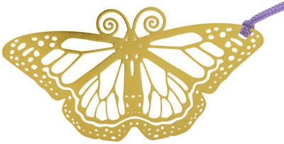 

Temple Trees Butterfly Metal Bookmark Bookmark(General, Gold Plated)