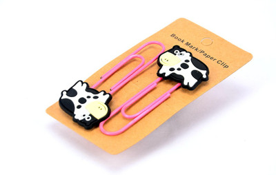 

Enwraps Cow 2 pcs Metal Clip Bookmark(Cartoon, Multicolor)