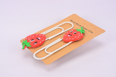 

Enwraps Strawbery 4 pcs Metal Clip Bookmark(Cartoon, Multicolor)