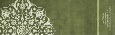

NAZARIYA Designer Paper Bookmark(Art, Green)