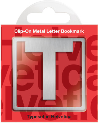 

If by Chitra Helvetica Letter - T Metal Clip Bookmark(Funky, Silver)