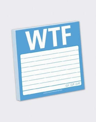 

Mufubu WTF Sticky Paperback Bookmark(Funky, Multicolor)