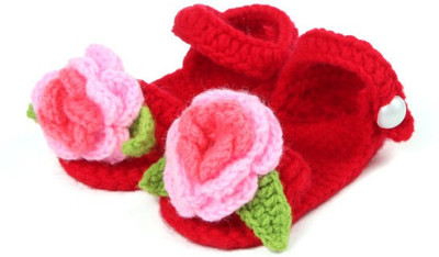 Pikaboo Booties(Toe to Heel Length - 11 cm Red)