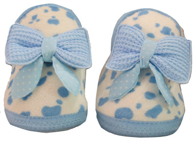 

Neska Moda Bow 6 To 18 Month Baby Booties(Toe to Heel Length - 12 cm Blue)