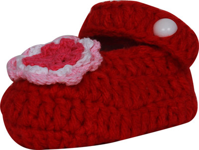

Ole Baby Booties(Toe to Heel Length - 10 cm Red)