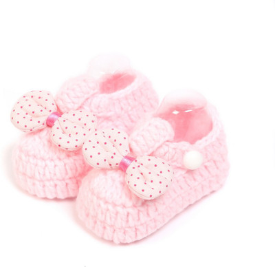 

Babyoodles Booties(Toe to Heel Length - 10 cm baby pink)