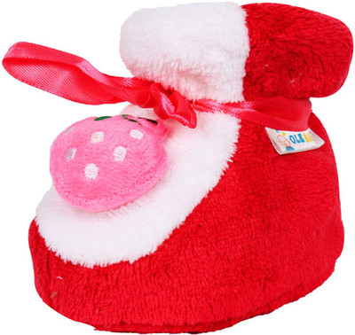 

Ole Baby Booties(Toe to Heel Length - 10 cm Red)