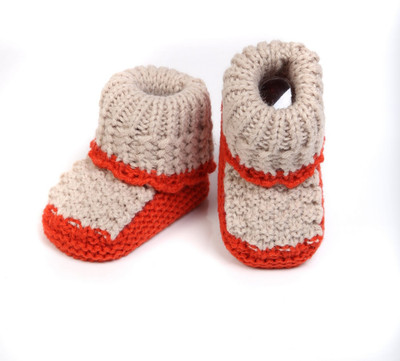 

Babyoodles Booties(Toe to Heel Length - 10 cm Brown)