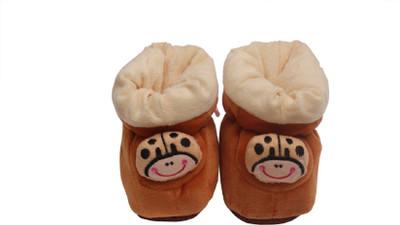 

Sir Michele "Sir Michele Brown super soft plush Baby Shoes/booties for winter season " Booties(Toe to Heel Length - 10 cm Brown)