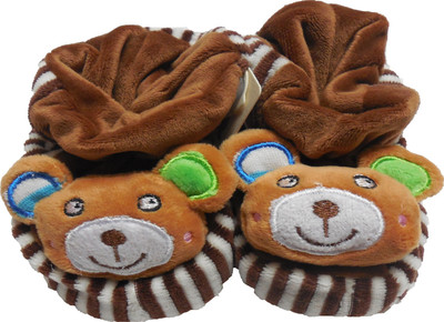 

BornBabyKids Booties(Toe to Heel Length - 7 cm Brown)
