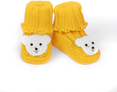 

Babyoodles Booties(Toe to Heel Length - 10 cm Yellow)