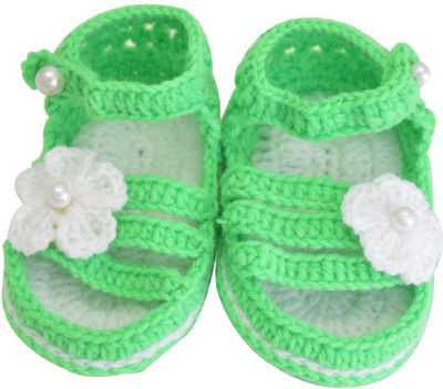 

Graykart Booties(Toe to Heel Length - 11 cm Green,White)
